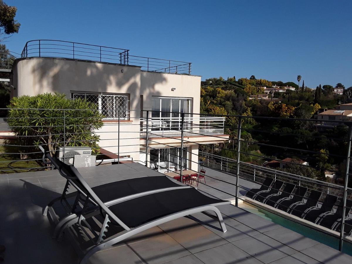 Villa Alamp#Supercannes #Golfejuan #Cannes #Mediterraneanpanoramicview #Piscine #Rooftop # Verymodern #Openliving #Closebeach #Closecapantibes Vallauris Kültér fotó